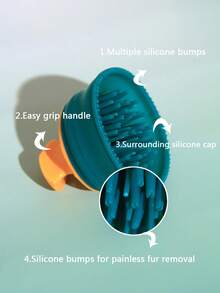 1pc Pet Bath Brush - Green - View 4