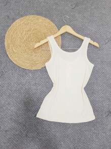 Women Tank Tops & Camis - Beige - View 3