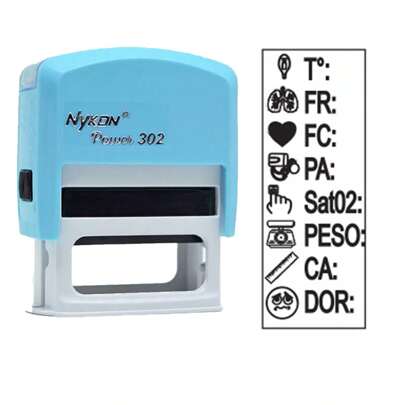 Carimbo para anotações de Enfermagem - Modelo 04