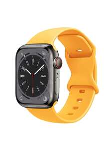 1 条 ST.SIABE 时尚纯色硅胶表带，柔软舒适透气腕带替换表带兼容 Apple Watch Series 10/9/SE/8/7/6/5/4/3/2/1 38mm 40mm 41mm 45mm 44mm 42mm 49mm - 查看 2
