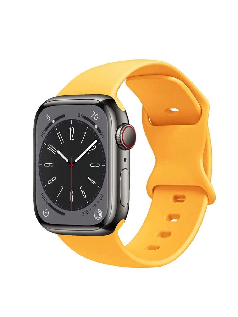 1 条 ST.SIABE 时尚纯色硅胶表带，柔软舒适透气腕带替换表带兼容 Apple Watch Series 10/9/SE/8/7/6/5/4/3/2/1 38mm 40mm 41mm 45mm 44mm 42mm 49mm