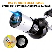 望遠鏡適用於成年人&兒童,70mm光圈(15X-150X)適用於天文學初學者,便攜旅行望遠鏡帶手機適配器&無線遙控器,天文學禮物適用於兒童黑色 - 黑與白 - 查看 3