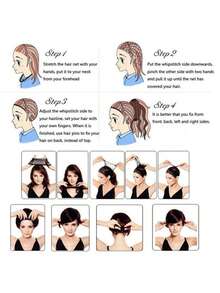 女士26英寸長直劉海假髮,黑色合成天然黑色頭髮色,日常和派對角色扮演,高端柔軟假髮 - 黑色 - 查看 7