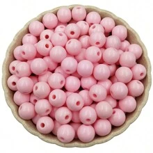 8 ملم موحد اللون أكريليك خرز 100 قطعة