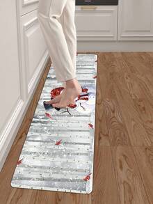 1pc Christmas Pattern Digital Printed Kitchen Mat - Non-monochrome - View 5