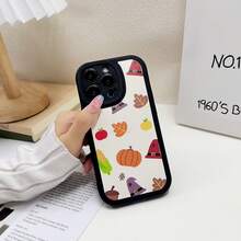 1入組感恩節系列可愛卡通印花柔軟TPU橡膠防震手機殼，適用於蘋果iPhone 14 Pro Max 13 12 11 Xs Max Xr X 7 8 Plus Se - 彩色 - 查看 2