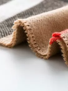 1 件男女通用黑白灰色方形格纹仿羊绒围巾，适合春秋季节，非常适合户外、购物、旅行和送礼，冬季秋季 - 黑與白 - 查看 7