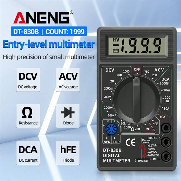 ANENG DT830B Multimeter Tester Handheld Multimetre Digital Multimeters