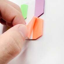 600pcs Self-adhesive Index Tabs 1 Inch File Label Page Marker Colorful Sticky Notes For Writeable Labeling And Categorizing Files - Multicolor - View 5