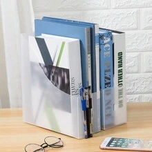 White Transparent Document Storage Box - White - View 4