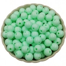 8 ملم موحد اللون أكريليك خرز 100 قطعة