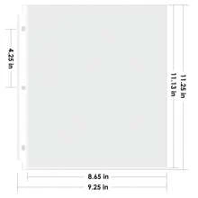 50/100/250/450 件紙張保護膜 8.5 X 11 吋透明頁面保護膜,適用於 3 環活頁夾,活頁夾塑膠套,頂部裝載紙張保護膜 Letter 尺寸 - 無色 - 查看 7