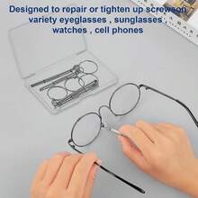 1 Miếng Đa chức năng Mini Cái vặn vít Đối với Kính , Đồng hồ & Đồng hồ Công cụ sửa chữa - Bạc - Xem 3