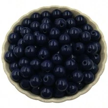 8 ملم موحد اللون أكريليك خرز 100 قطعة