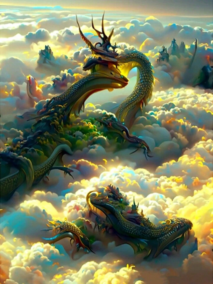GRS X 59TATTOO DRAGON IN CLOUD セットアップ九龍