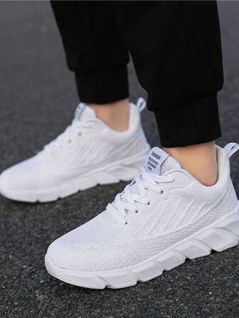 [super Lightweight ] Men's Lightweight Soft Sole Sports Shoes With Anti-slip Rubber Sole, Perfect For Running, Streetwear And Travel