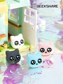 GeekShare 4pcs Cat Paw Controller Grips Compatible With Nintendo Switch/OLED/Switch Lite - Multicolor - View 6