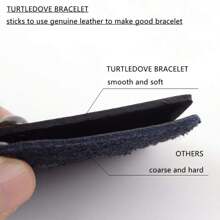 Xiacheng 1入款朋克皮革手鐲|哥特搖滾鍊條手環,適合派對