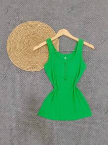 Women Tank Tops & Camis - Verde - Ver 2