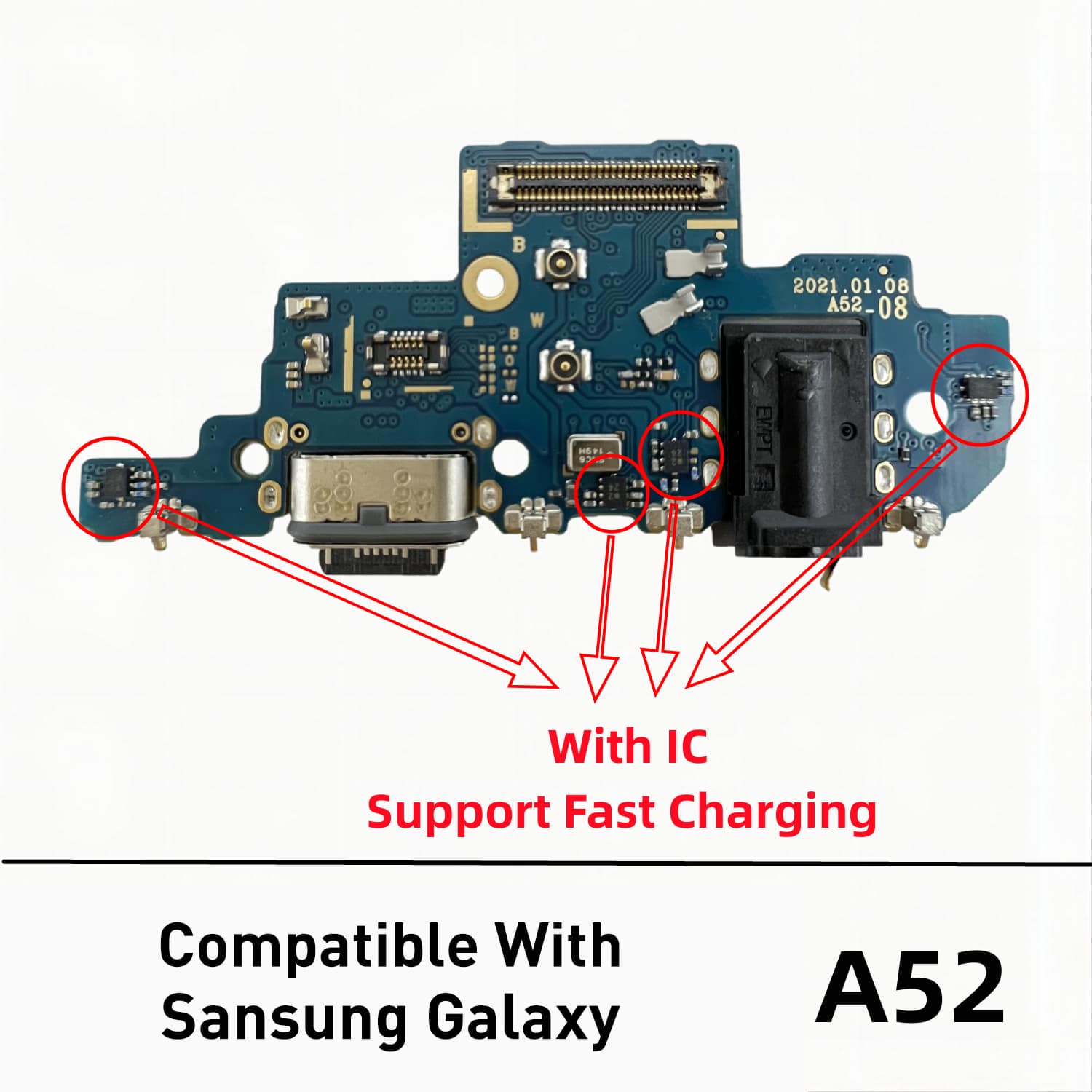 A52 Usb Mobile Phone Charging Port - A52 - View 1
