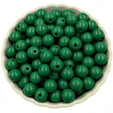 8 ملم موحد اللون أكريليك خرز 100 قطعة