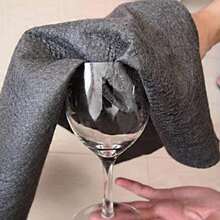 Glass Cleaning Cloth, Non-shedding, No Water Mark, Magic Fiber, Absorbent Cloth, 30x30cm - Grey - View 1