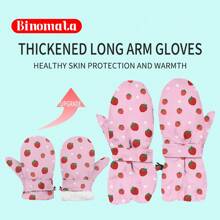 Binomata 男女童卡通風格長手套,專業防水防風保暖戶外手套適用於冬天,適合滑雪,玩雪和玩水不漏水