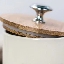 3pcs/set Stainless Steel Kitchen Canister Set, Tea Coffee Sugar Container, Mason Candle Jar With Lid For Home Kitchen Storage - 3Pcs/set B - View 5