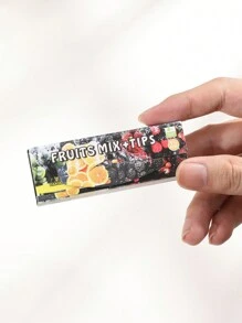 50支水果口味捲菸紙+50支水果尖,78毫米捲菸紙,吸菸配件 - 彩色 - 查看 1