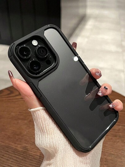 Minimalist Armor Transparent Hard Case Compatible With IPhone 17 Pro Max/17 Pro/17 Air/17/16 Pro Max/16/16 Pro/16 Plus/16e/12/13/14 Pro Max/XS/XR/11 Pro/11 Pro Max/12 Pro/12 Pro Max/13 Pro/13 Pro Max/7 Plus/14 Pro/14 Pro Max/14 Plus/7 Plus/8 Plus/8/SE2, Acrylic Material