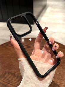 Minimalist Armor Transparent Hard Case Compatible With IPhone 17 Pro Max/17 Pro/17 Air/17/16 Pro Max/16/16 Pro/16 Plus/16e/12/13/14 Pro Max/XS/XR/11 Pro/11 Pro Max/12 Pro/12 Pro Max/13 Pro/13 Pro Max/7 Plus/14 Pro/14 Pro Max/14 Plus/7 Plus/8 Plus/8/SE2, Acrylic Material