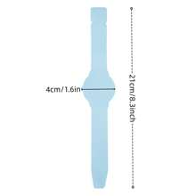 1入組50張藍色手錶形便條手環,創意便籤 - 藍色 - 查看 7