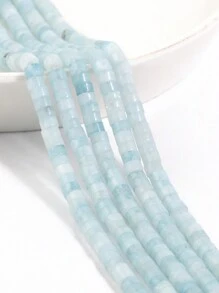 4x2毫米天然寶石豪萊石瑪瑙石英碧玉圓柱形管子珠子手工diy女士手鏈項鍊珠子,鐳石珠子diy首飾配件 - 彩色 - 查看 20