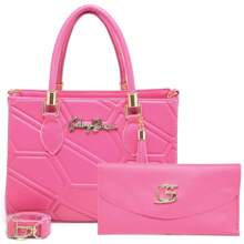 Women Tote Bags - Màu Hồng Tươi - Xem 1