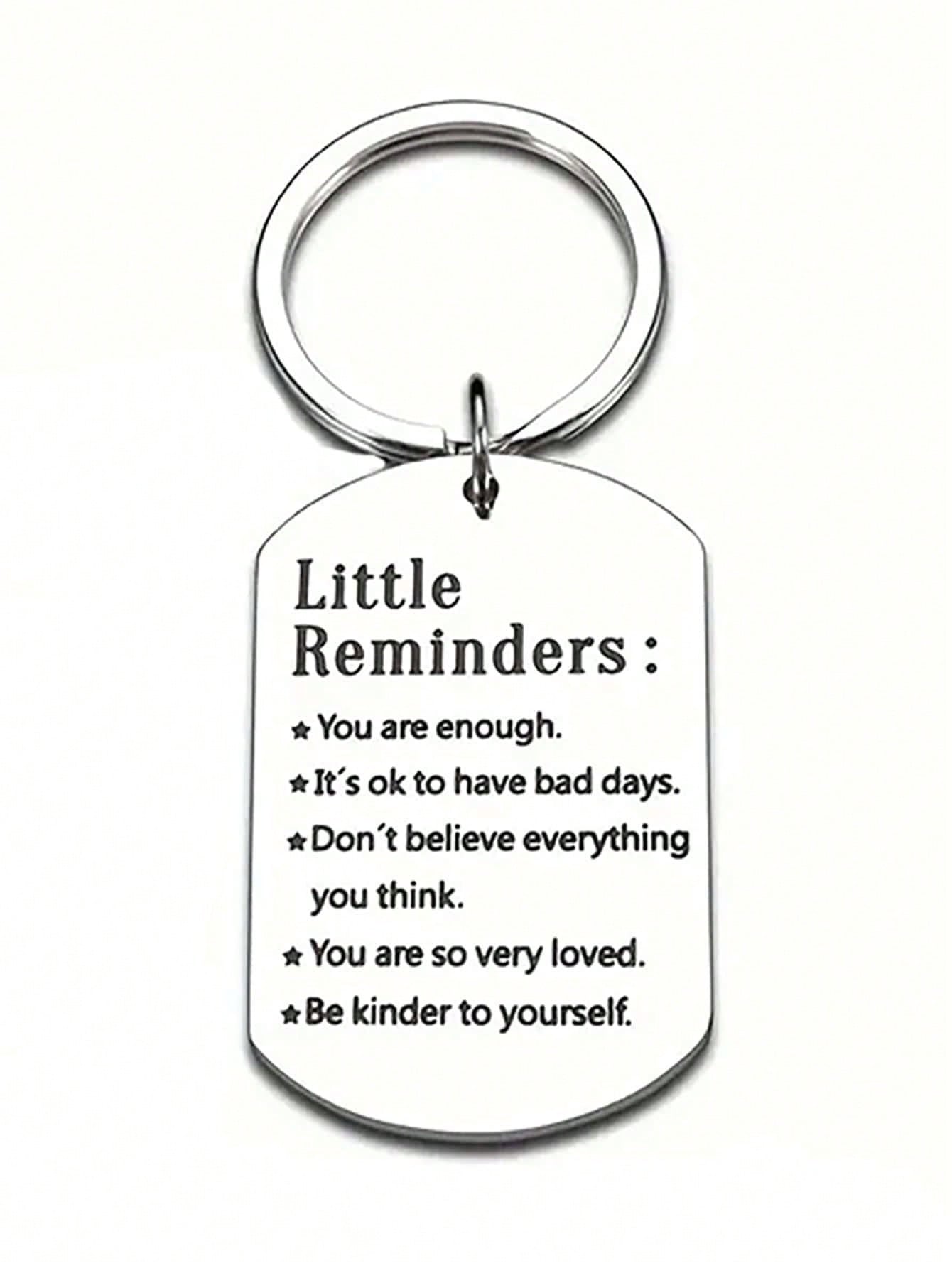 Little Reminders Keychain, Mental Health Gift, You Are Enough