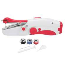 Nuevo Mini Máquina De Coser Eléctrica Portátil De Mano Para Uso Doméstico, Práctica - Rojo - Ver 10