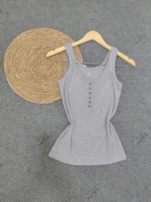Women Tank Tops & Camis - Light Grey - View 2