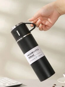 500毫升不銹鋼真空保溫杯,可攜帶密封防漏矽膠運動戶外旅行水瓶