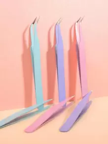 Journal Dedicated Tweezers For Stickers And Rhinestones, Handcraft Diy, Pliers For Making Handicrafts And Succulent Plants, Manicure Tool, Tools For Men,Makeup,Cheap,Room Decor,Vanity,Travel,Bedroom,Makeup Accessories,Cheap,Stocking Stuffers,Makeup,Makeup Tools,Cheap Stuff,Gifts,Gifts For Women,Christmas Gifts - Purple - View 3