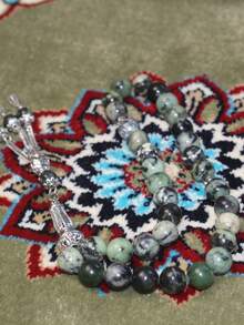 1入組10mm天然石料33顆念珠項鍊 - 10mm 33珠 - 查看 7