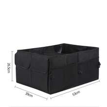 Multi-functional Folding Car Trunk Organizer, Outdoor Automobile Storage Bag, Home Tool Storage Box - Black - View 5