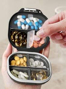 1pc Portable 7 Day Pill Box For Medicine Pills Storage And Organizing