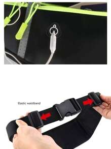 1入組耳機洞細節防水跑步包 - 黑色 - 查看 8