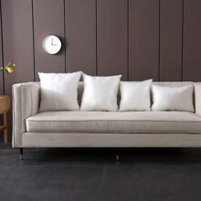 1件組新款不織布枕芯交織禮品磨砂抱枕沙發抱枕、靠墊 - 白色 - 查看 3