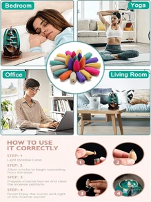 100 件天然回流香锥茉莉花、玫瑰百合檀香桂花艾草沉香薰衣草 - 100顆 - 查看 10