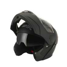 1入組啞黑色電動車適用的摩托車頭盔,適用於越野摩托車競賽,四季通用 - 黑色 - 查看 1