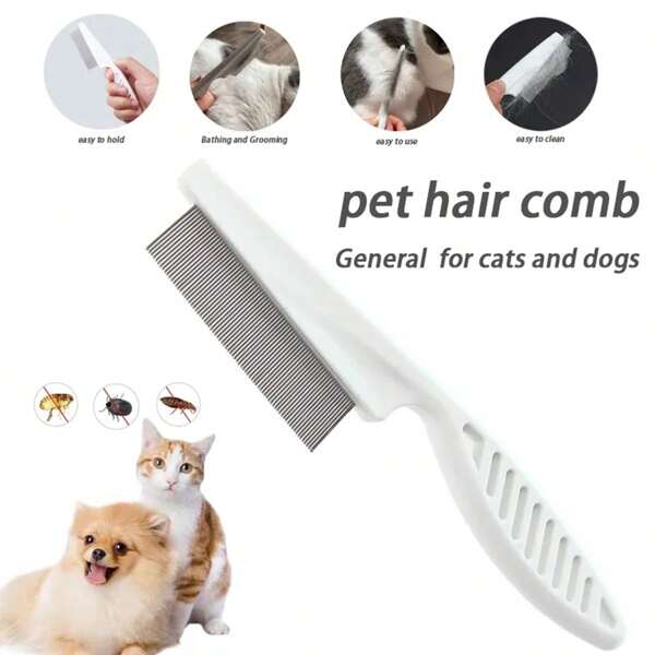 1pc Portable Dog Grooming Flea Comb Pet Hair Brush Cat Flea Removal Massage Comb Pet Beauty Tool