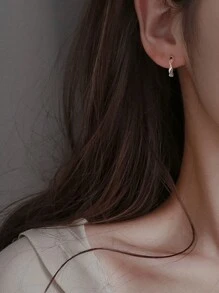 Moebius 环形耳环，扭曲耳环，时尚耳环，潮流女士耳环