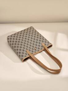 Brown Vintage Large Capacity Versatile Shoulder Bag - Brown - View 2