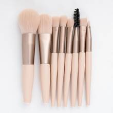 8 Stück tragbares weiches Make-up Pinsel Set für Lidschatten, Foundation, Puder, Concealer, Lippen, Rouge, Make-up Pinsel Set, Make-up Pinsel Kit, Komplettes Make-up Set, Make-up Pinsel Set, Komplettes Make-up Kit, Pinsel Set, Make-up Pinsel Set, Make-up Geschenkset, Set